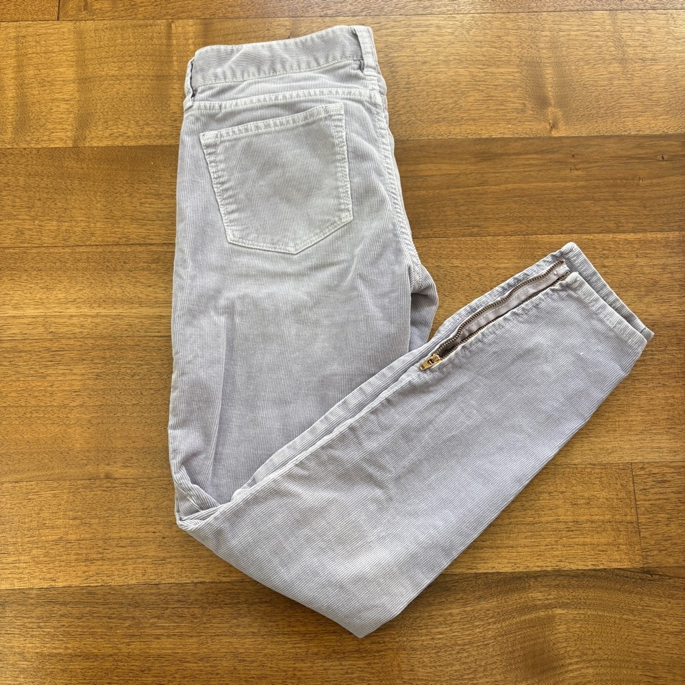 J. Crew Lilac Corduroy Skinny Pants
